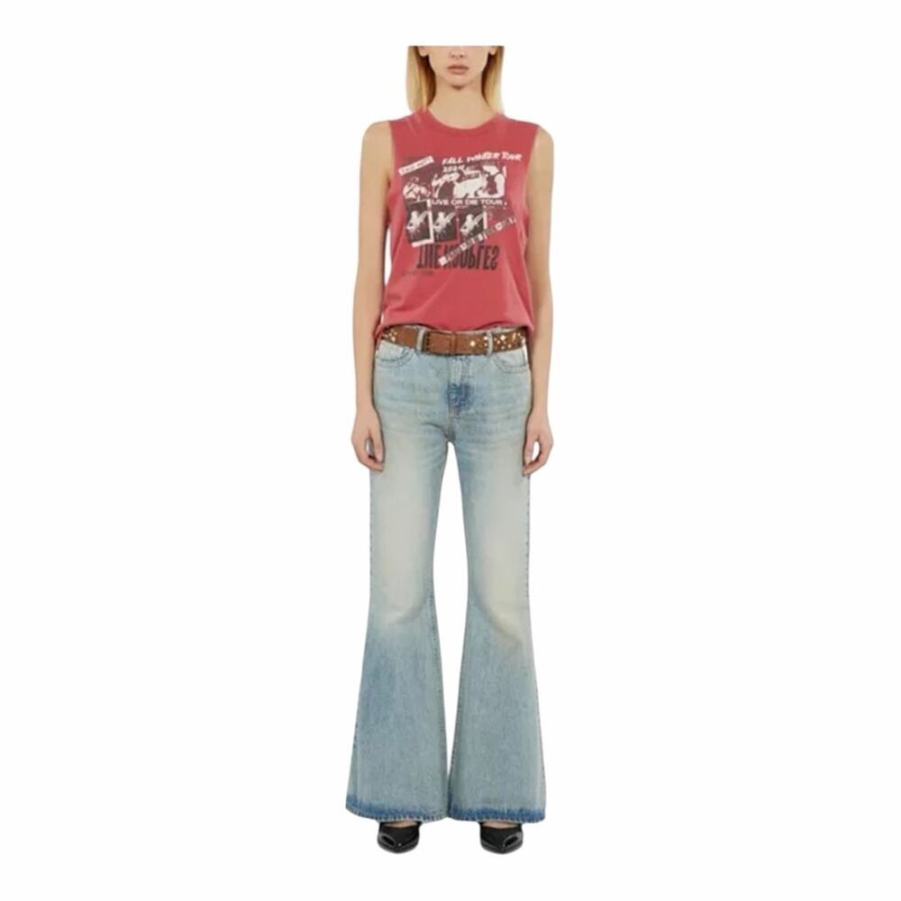 The Kooples Eternal Life Tour 2008 Graphic Tank Top Red Size 0 NWT